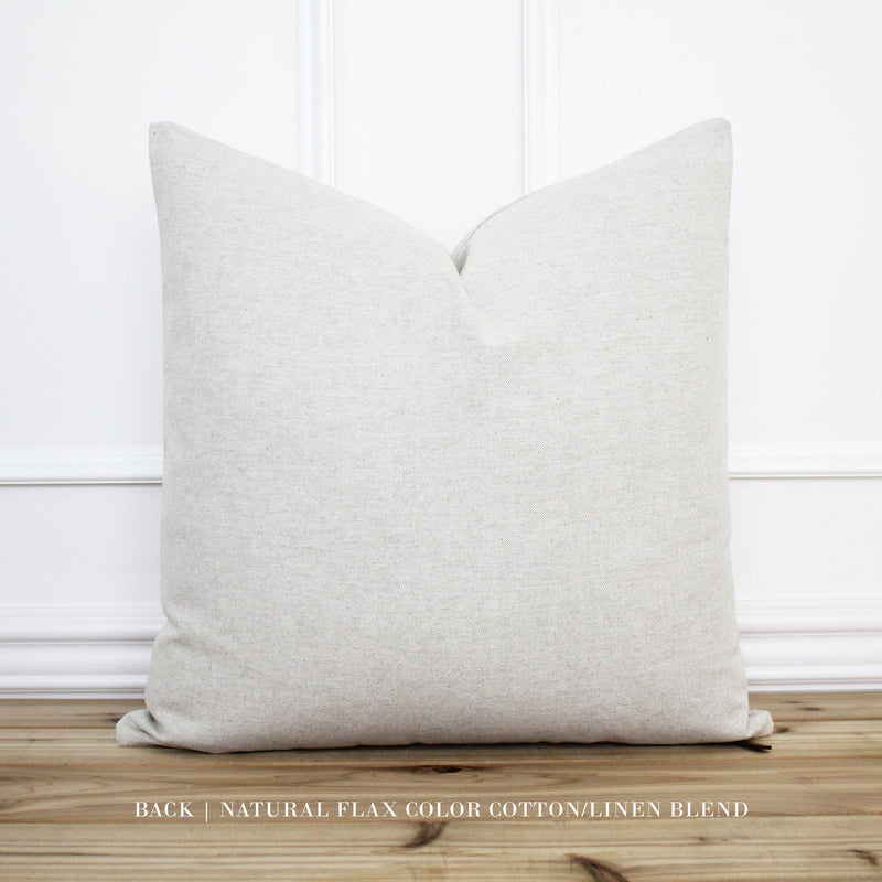 Blue Block Print Pillow Cover | Vivi