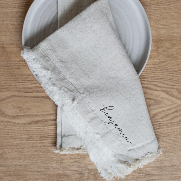 Personalized Fringe Napkins