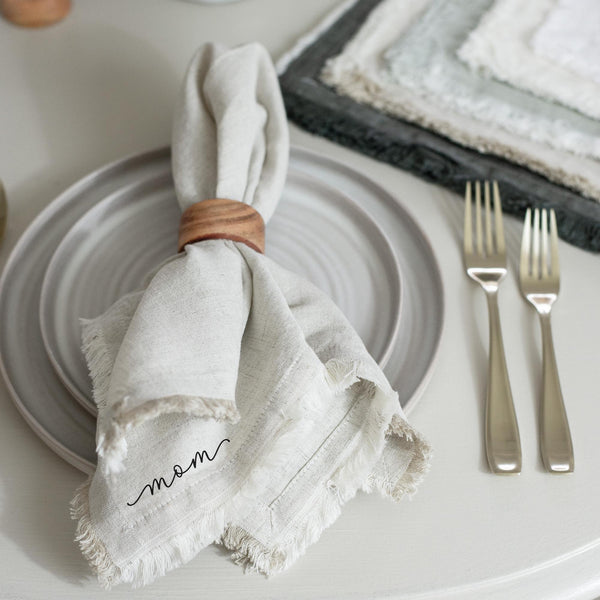 Personalized Fringe Napkins