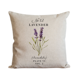 Botanical Lavender Pillow Cover.