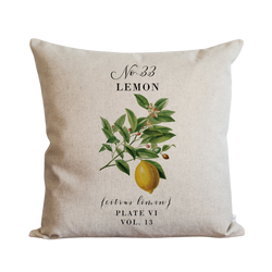 Botanical Lemon Pillow Cover. Porter Lane Home