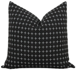 Black Geometric Outdoor Pillow Cover | Jace