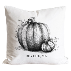 Pumpkin Sketch Custom Pillow Cover