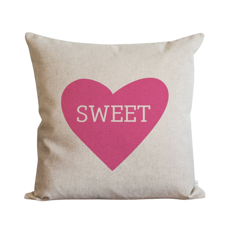 Sweet Pillow Cover {Pink Heart}.