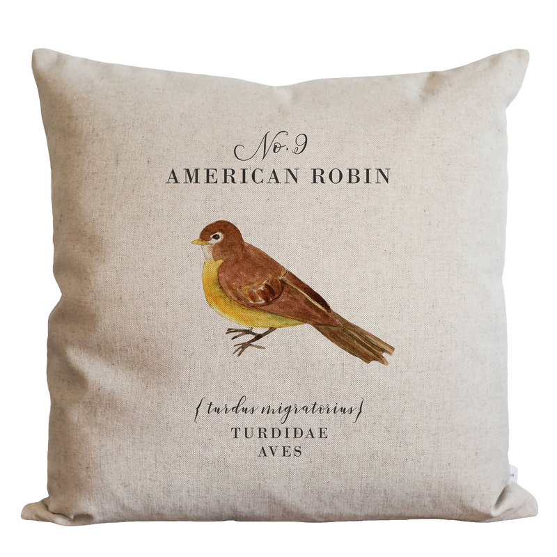 American Robin Pillow Cover
