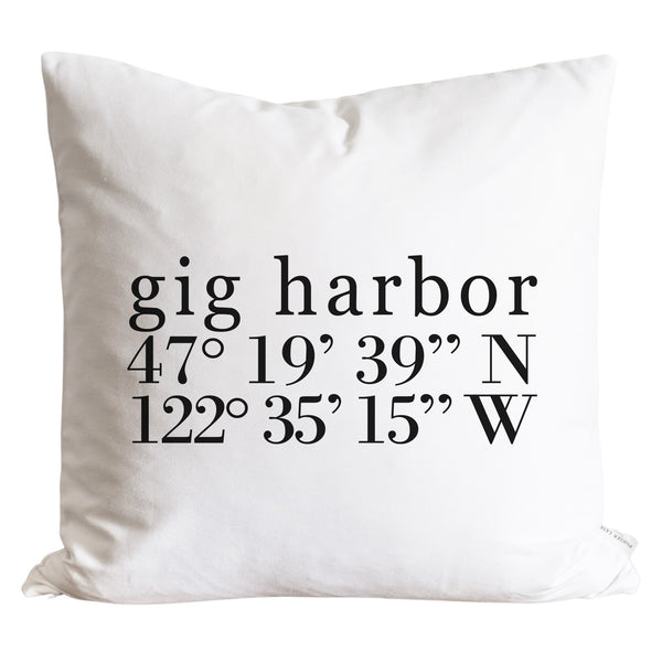 Custom City GPS Co Pillow Cover