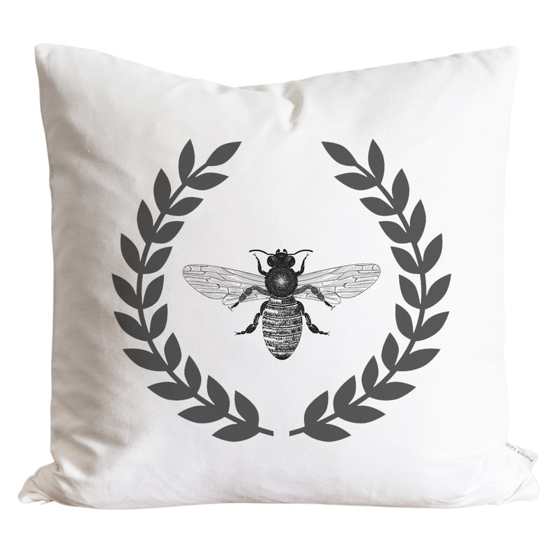 Bee Wreath Pillow Cover