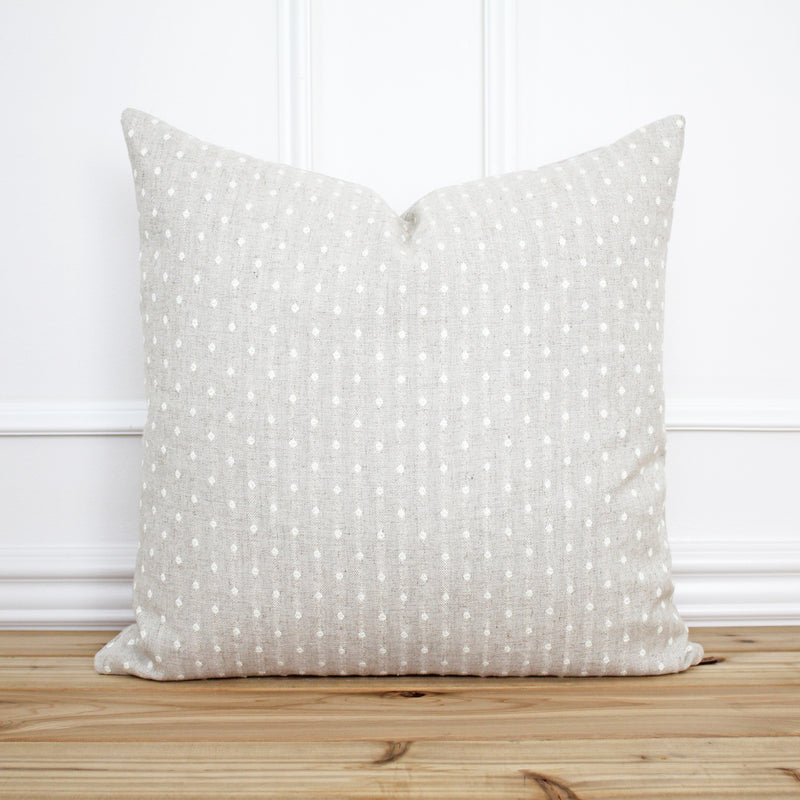 Dot Pillow Cover | Pearl