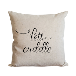 Let's Cuddle Pillow Cover.