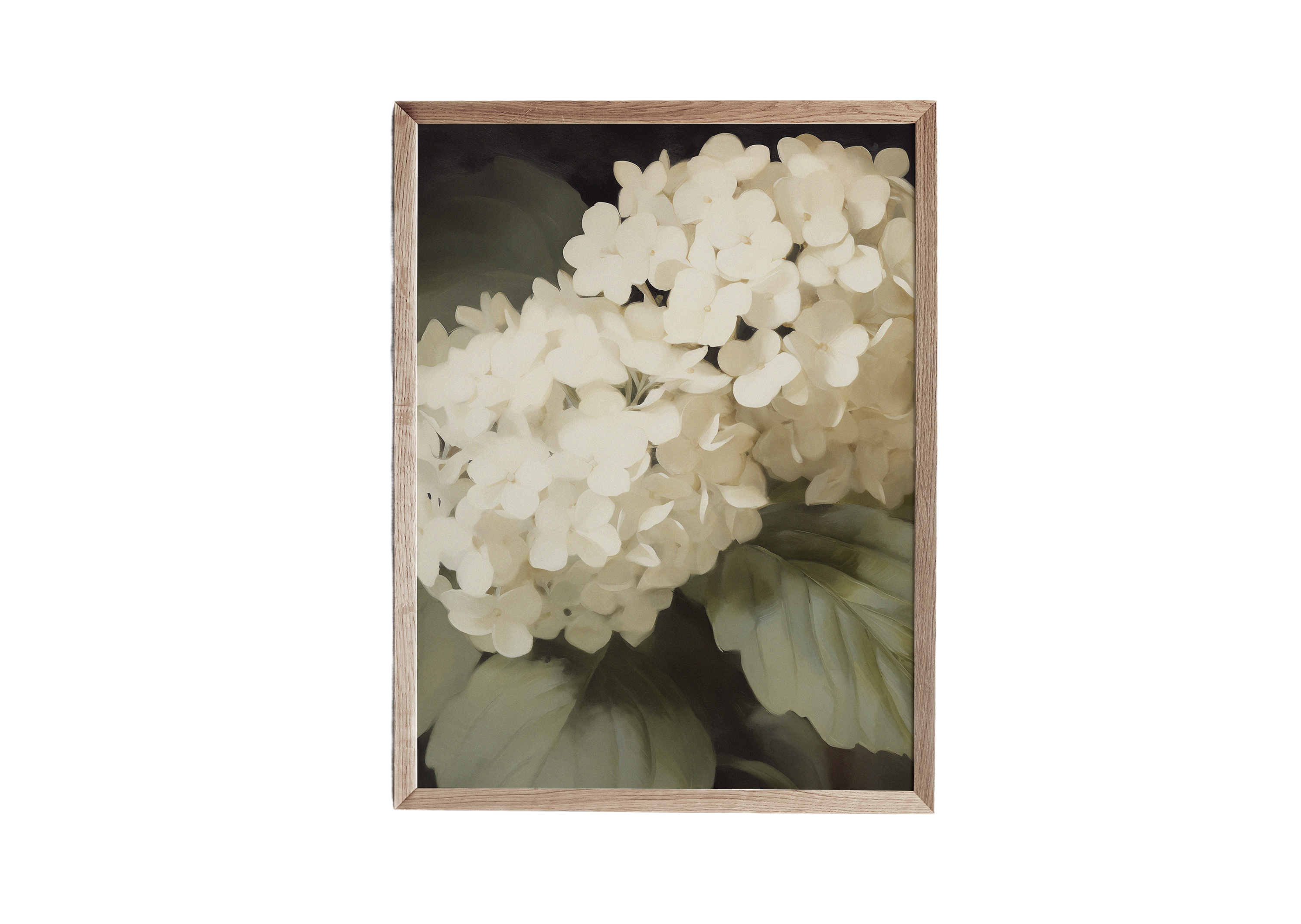 油絵 絵画 【Hydrangea】 Blue Hydrangea Original Painting Flowers Artwork Bouquet