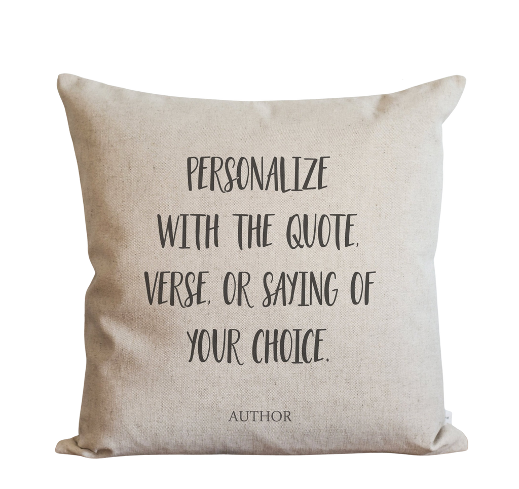 Character Quote Pillow