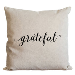 Grateful Pillow Cover