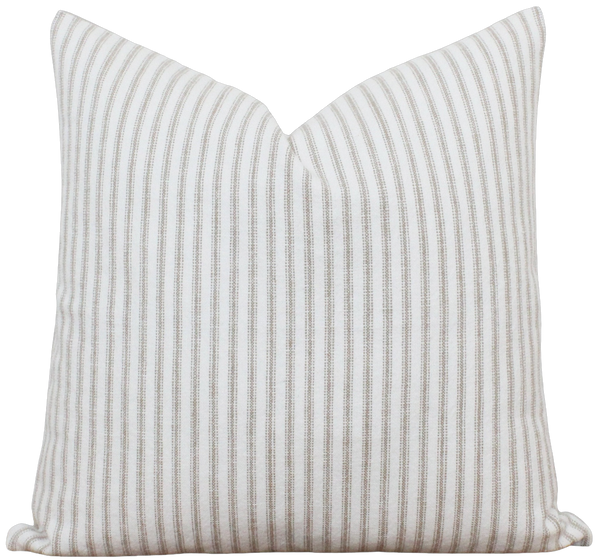 Tan Striped Pillow Cover | Scout