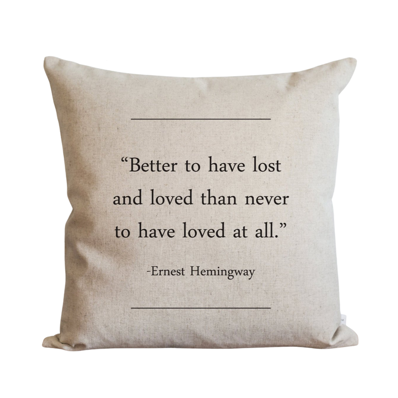 Book Collection_Ernest Hemmingway Pillow Cover.
