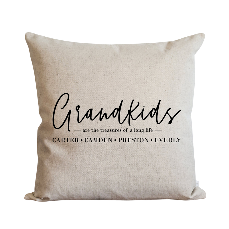 Personalized grandchildren shop pillow