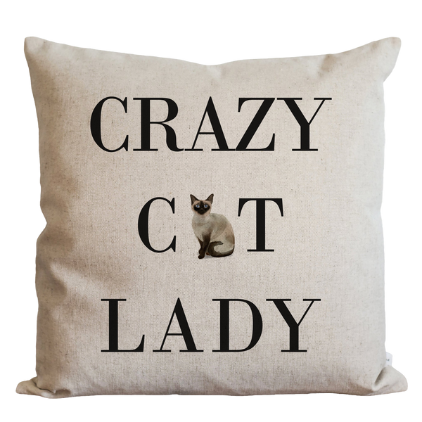 Crazy Cat Lady Pillow Cover