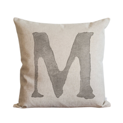Watercolor Typography Pillow Cover.