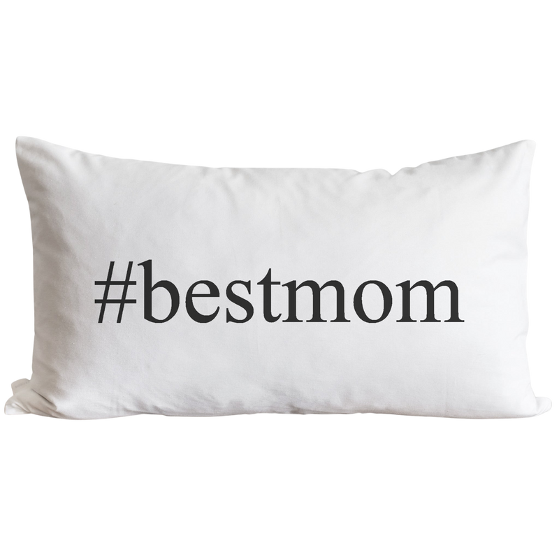 Hashtag Best Mom Pillow Cover
