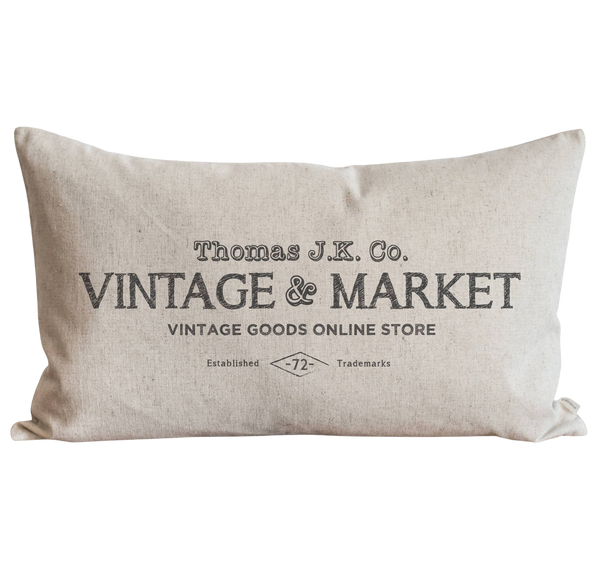 Vintage Collection_Vintage & Market Pillow Cover.