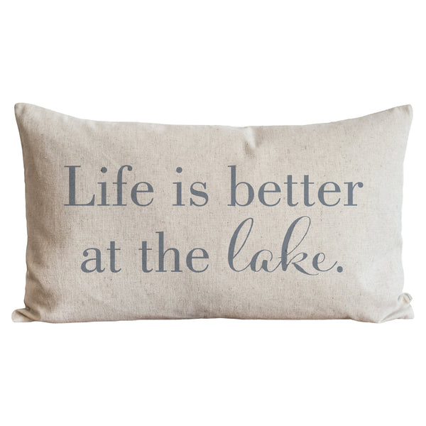 Better at the Lake Pillow Cover