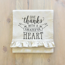 Give Thanks With a Grateful Heart Table Runner - Porter Lane Home