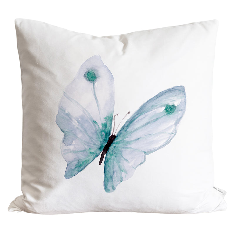 Butterfly Blue Pillow Cover