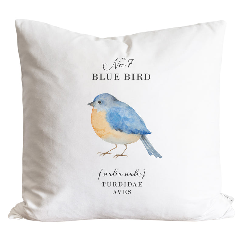 Blue Bird Pillow Cover