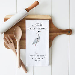 Gray Heron Tea Towel