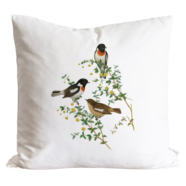 Bird Chat Pillow Cover