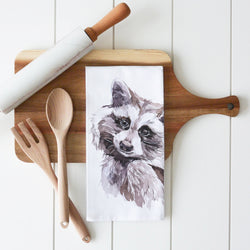 Raccoon Tea Towel