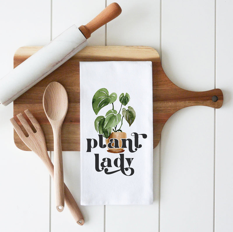 Plant Lady 2 Tea Towel