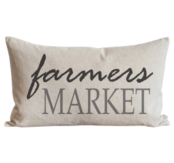 Farmers Market Pillow Cover.