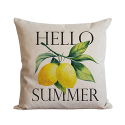 Hello Summer_Lemons Pillow Cover.