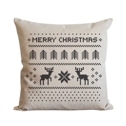 Merry Christmas Sweater Pillow Cover.