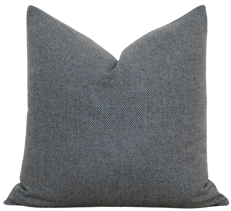 Gray Dot Wool Pillow Cover | Sebastian
