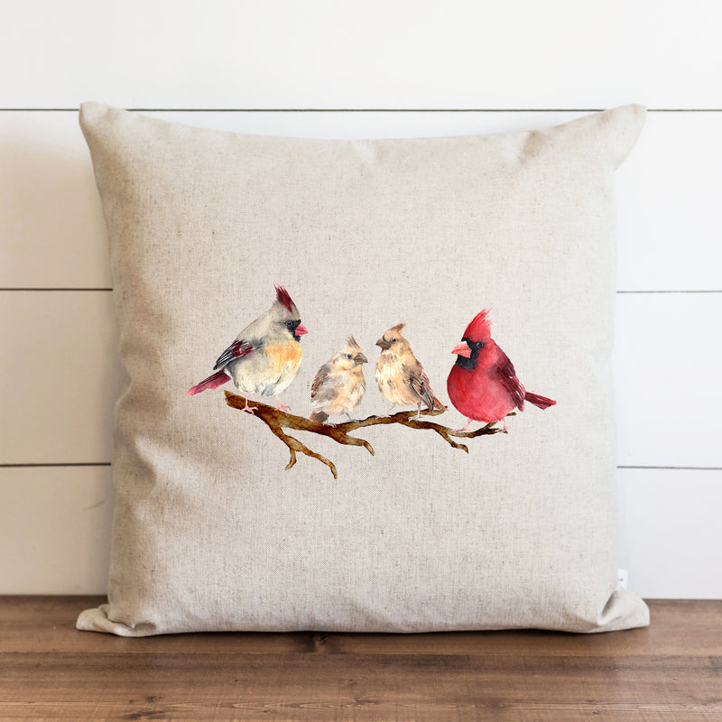 Cardinal Family Pillow Cover