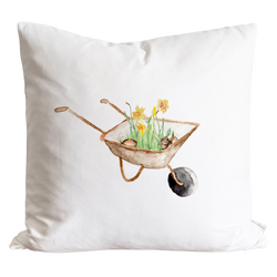 Spring Cart Pillow Cover