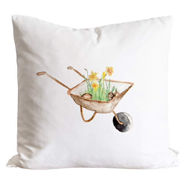 Spring Cart Pillow Cover