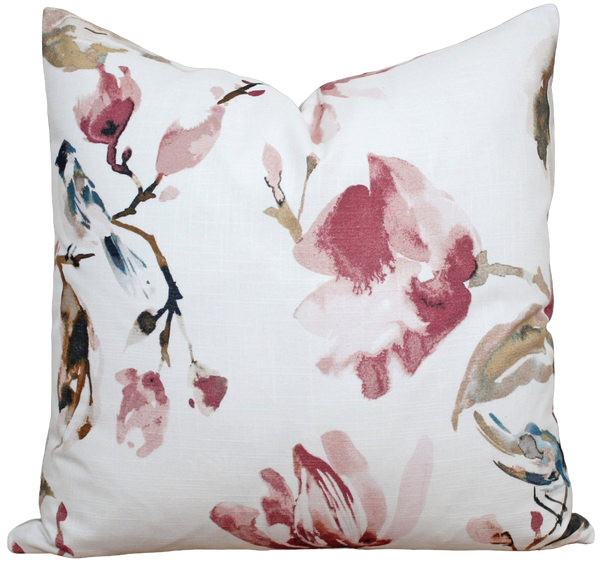 Watercolor Floral Pillow Cover | JoJo
