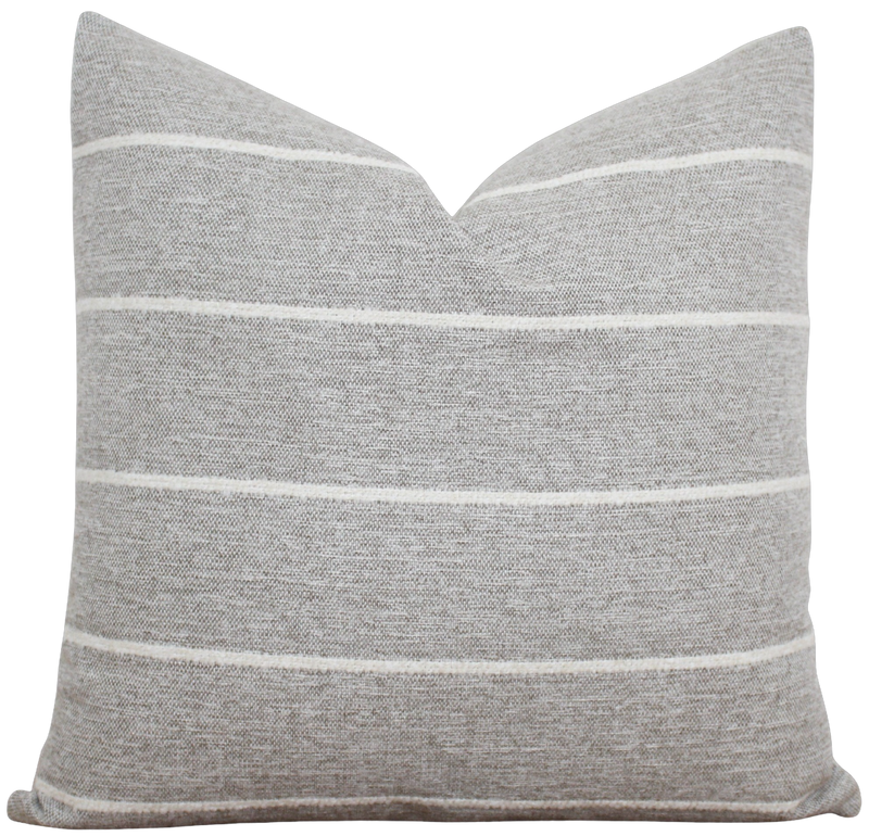 Gray Stripe Pillow Cover | Max