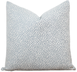 Blue Dot Pillow Cover | Sky Alabaster