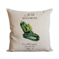 Botanical Zucchini Pillow Cover