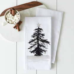 Neutral Tree Tea Towel