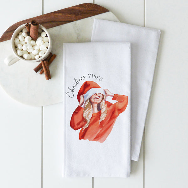 Christmas Vibes Tea Towel