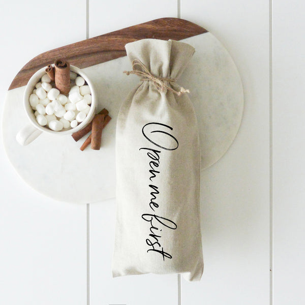 Open Me First Open Me First Wine Bag – Porter Lane Home