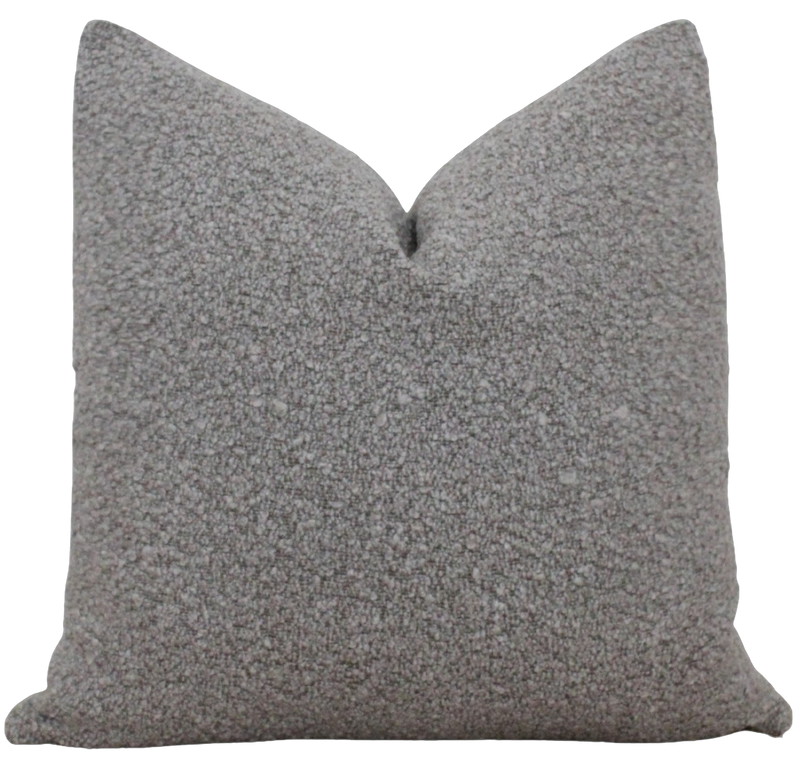 Gray Textured Pillow Cover | Raleigh