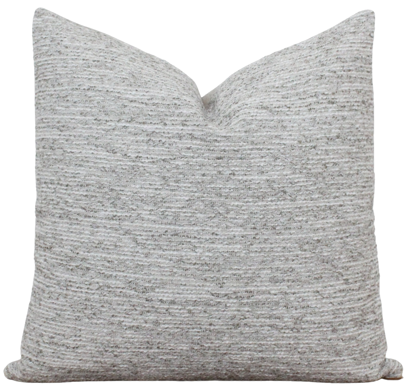 Gray Textured Pillow Cover | Simon
