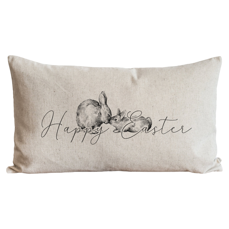 Easter Bunnies Pillow Cover