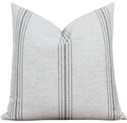 Gray Stripes Pillow Cover | Marlow