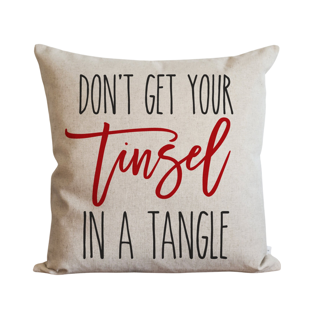 Tinsel In A Tangle Pillow